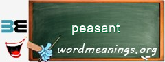 WordMeaning blackboard for peasant